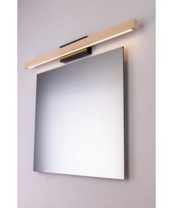 Applique onli "dora" metallo e legno led, 80x5,6x8 cm